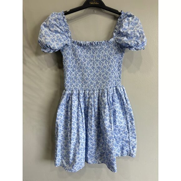 Janie and Jack Dresses & Skirts - Janie & Jack Smocked Dress Girls Sz 18 Floral Cottagecore Fit& Flare Puff Sleeve